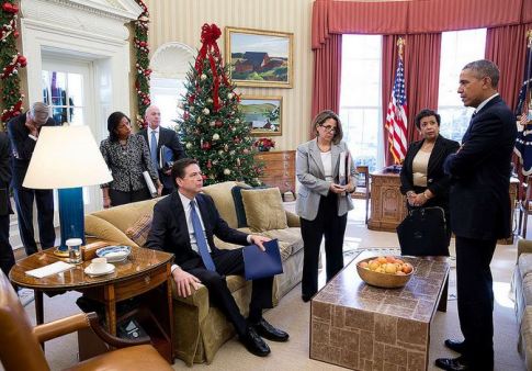 james-comey-barack-obama-susan-rice-and-loretta-lynch-looks-like-obama-is-reading-comey-the-riot-act-photo-12032015-flickr-white-house-photo-stream